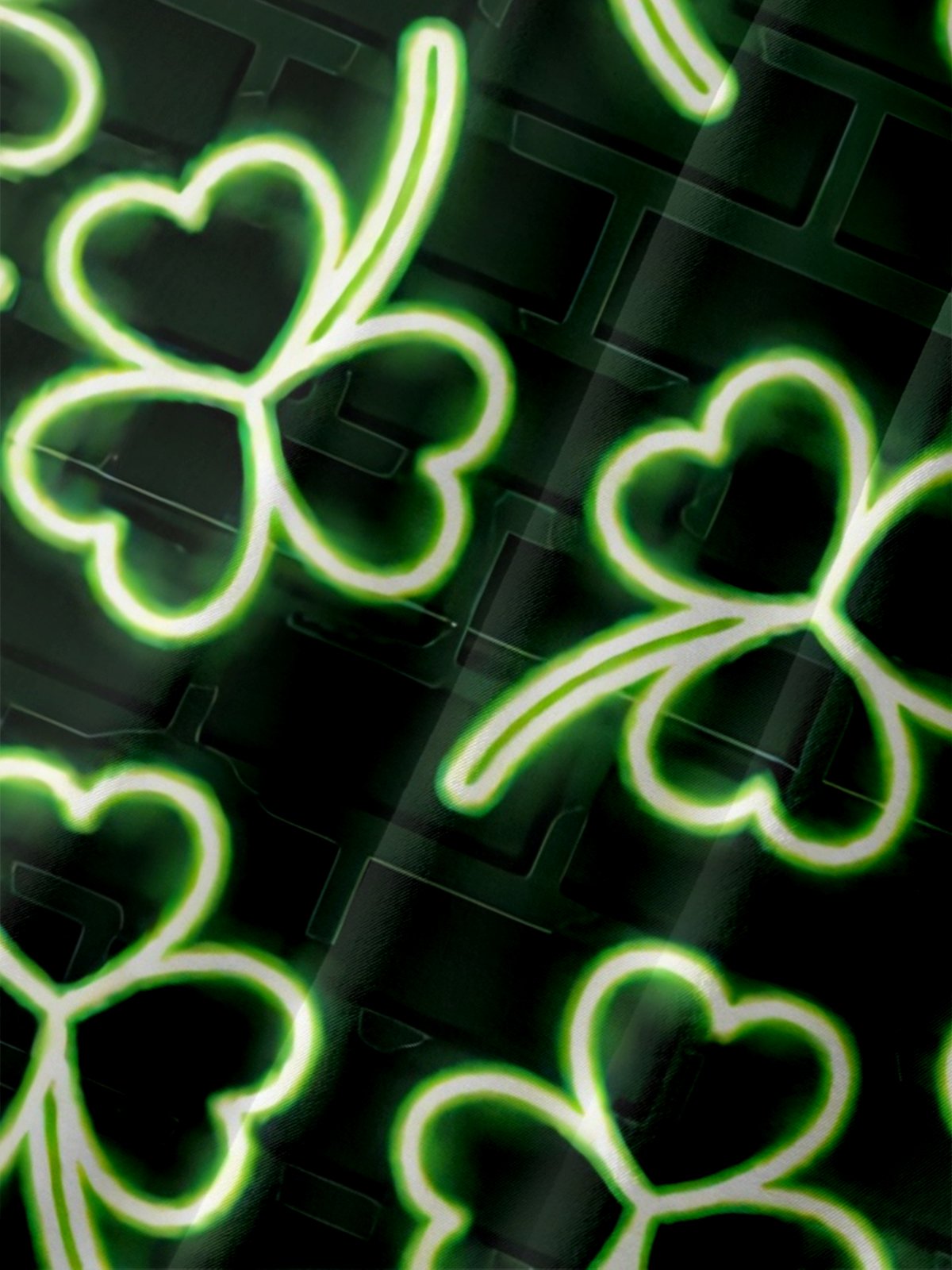 Moisture-wicking St. Patrick's Day Lucky Shamrock Art Chest Pocket Casual Shirt