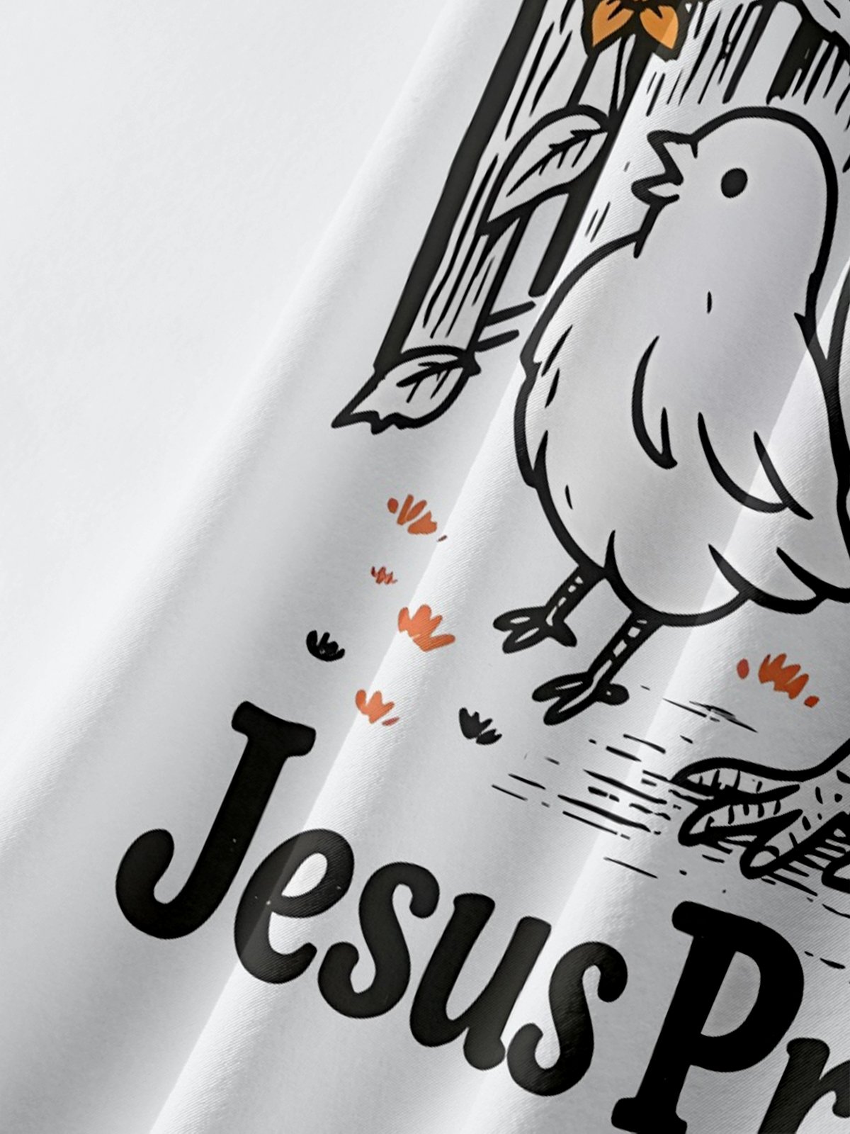 Moisture Wicking Reverence For Jesus Chicken Chest Pocket Holiday Shirt