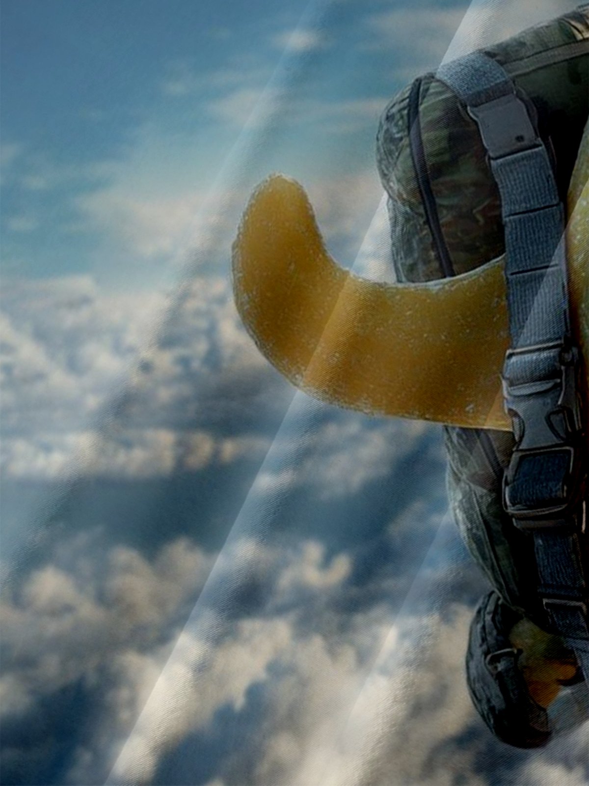 Moisture-wicking Banana Parachute Funky Chest Pocket Hawaiian Shirt