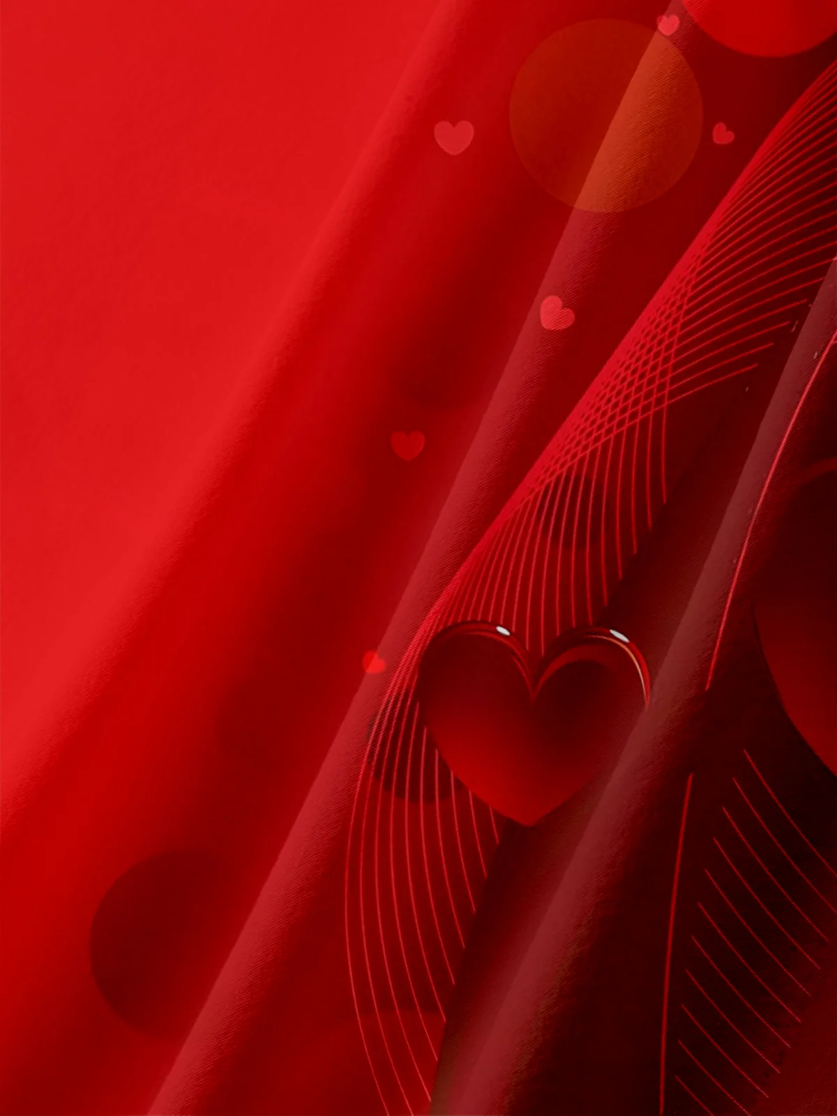 Moisture Wicking Valentine's Day Heart Chest Pocket Holiday Hawaiian Shirt