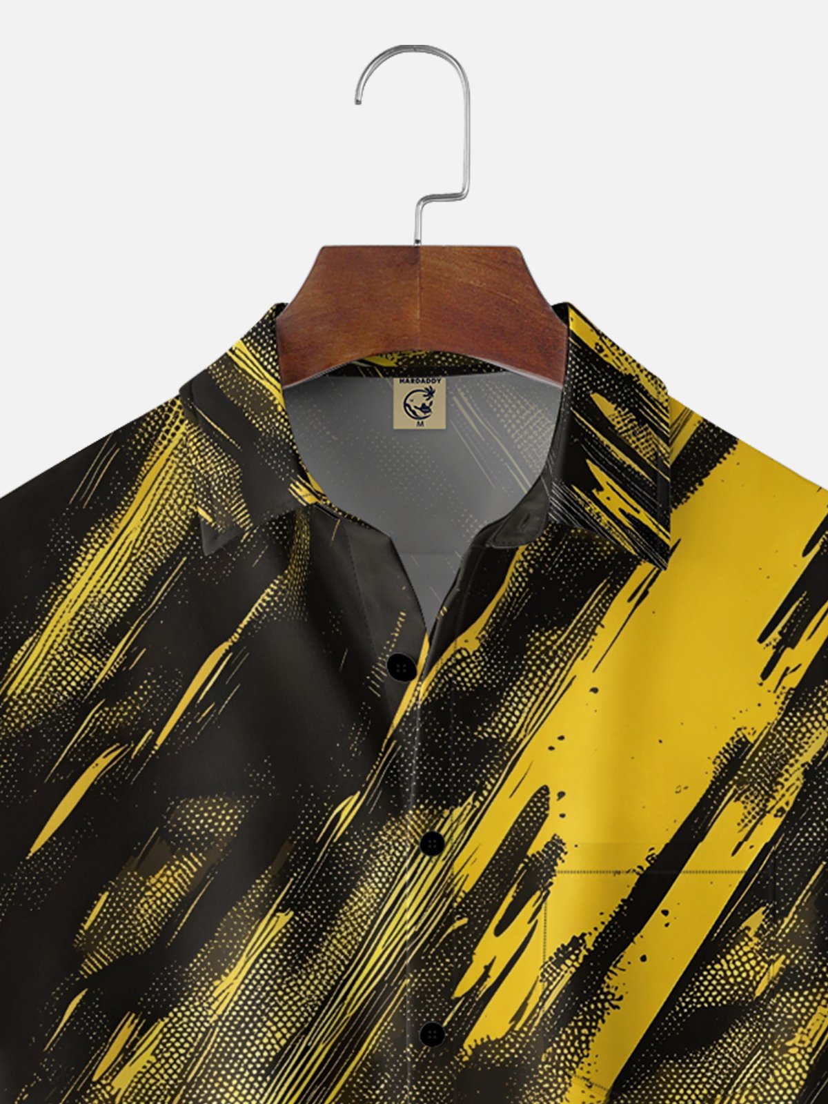 Moisture Wicking Retro Car Painting Chest Pocket Holiday Hawaiian Shirt