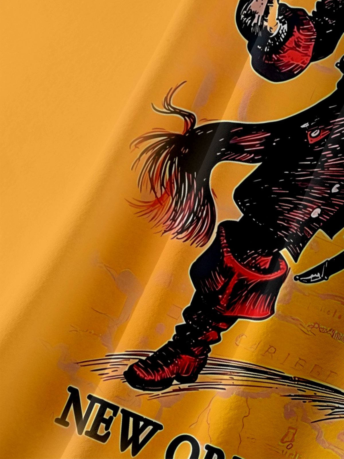 Moisture Wicking Caribbean Pirate Parrot Chest Pocket Holiday Shirt