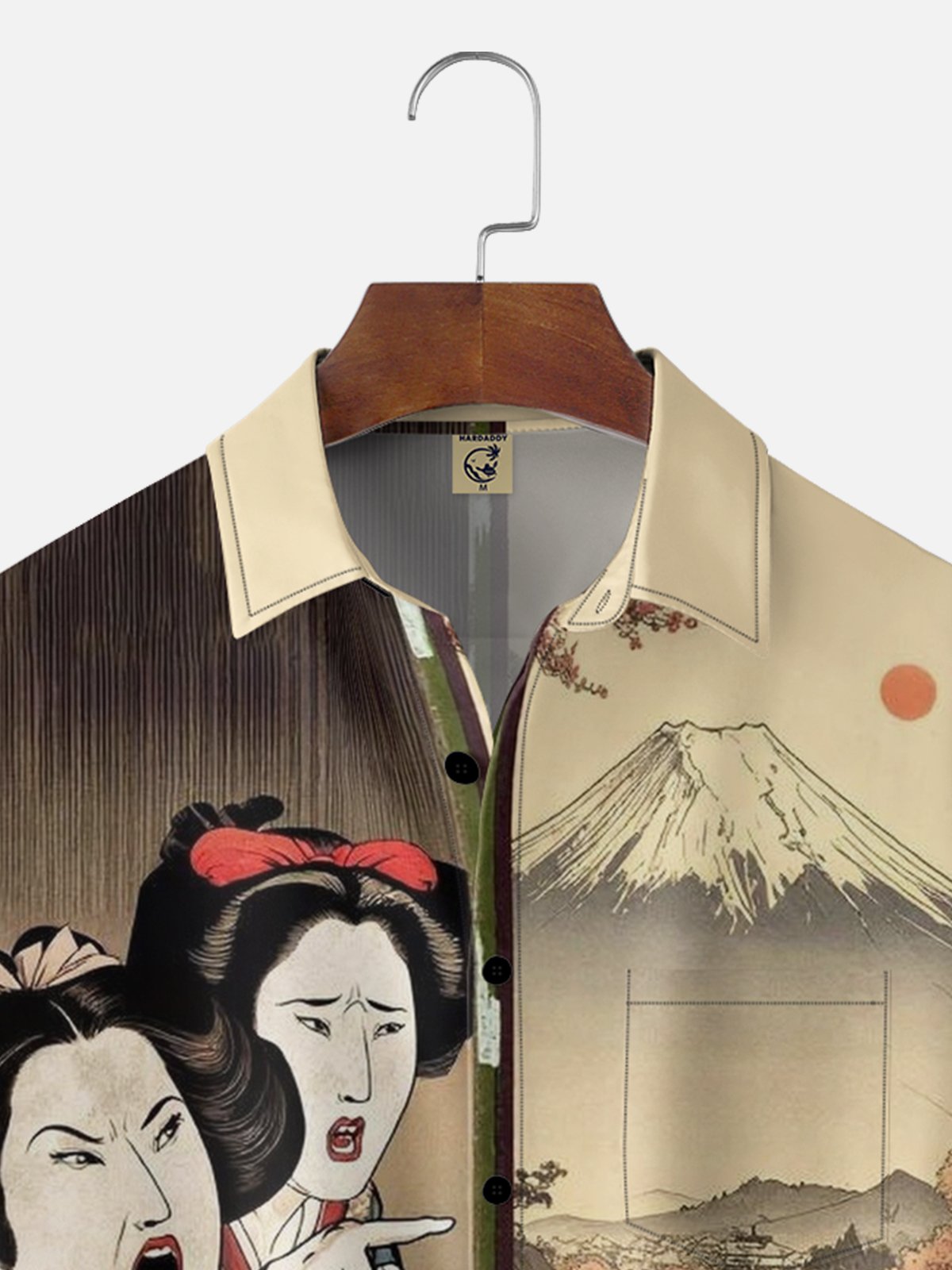 Moisture-wicking Ukiyo-e Woman Yelling At A Cat Chest Pocket Casual Shirt