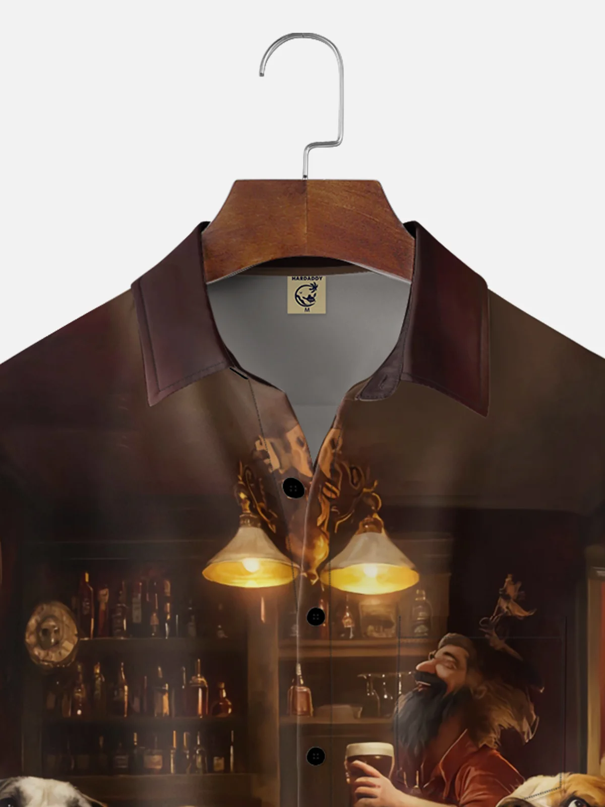 Moisture Wicking Gradient Cheers Beer Dog Cheers Pocket Holiday Shirt