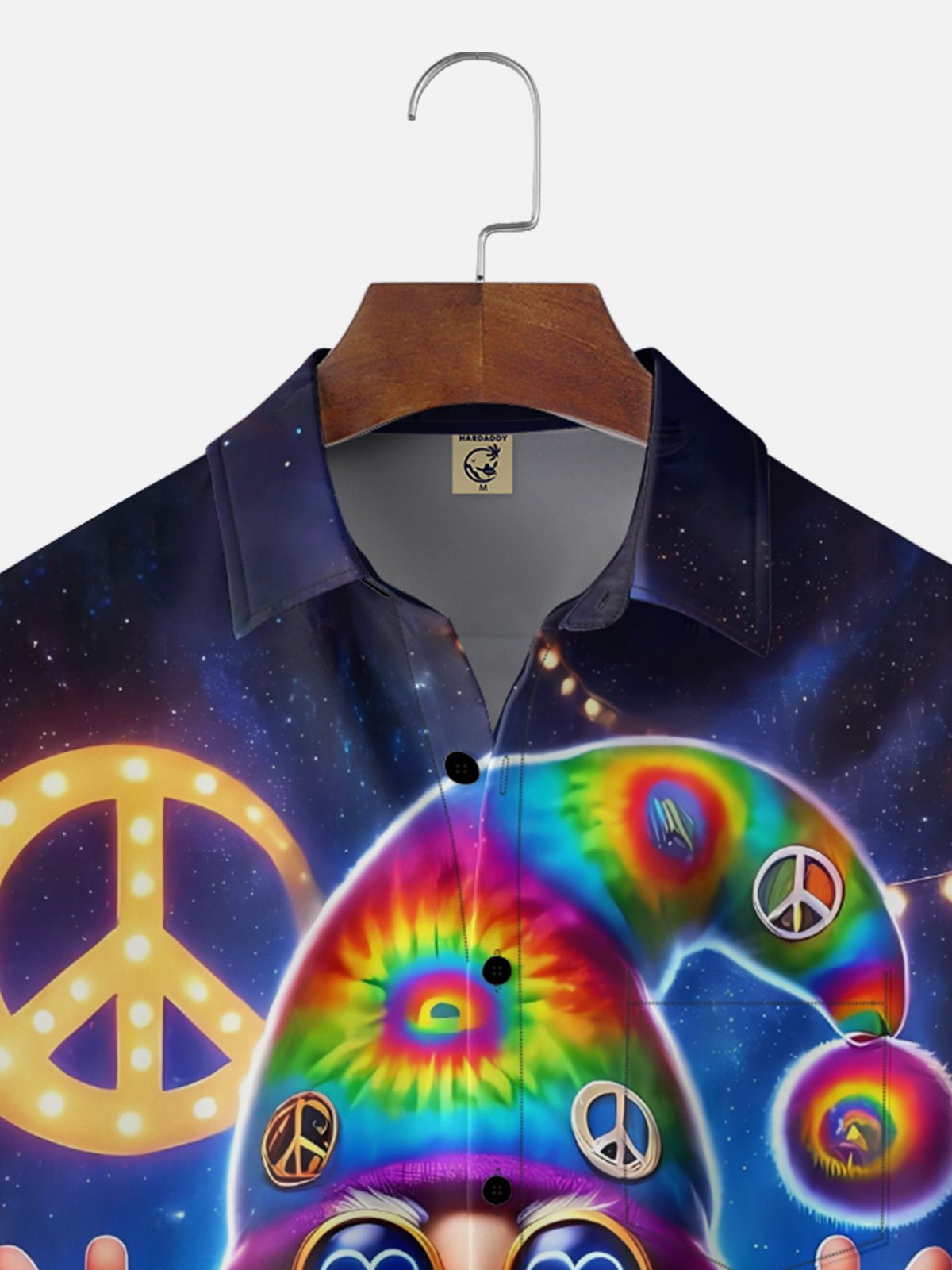 Moisture Wicking Colorful Dizziness Pattern Dwarf Chest Pocket Holiday Shirt