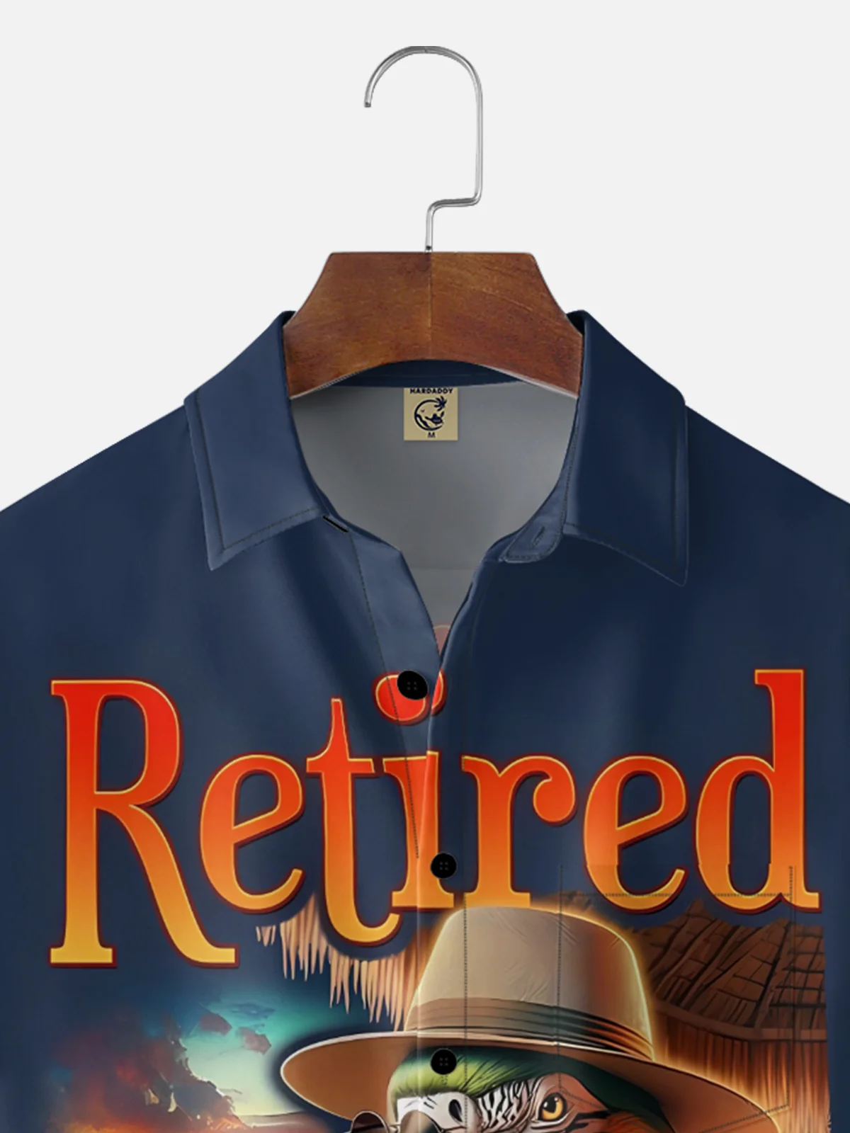 Moisture Wicking Retirement Parrot Cocktail Chest Pocket Holiday Shirt