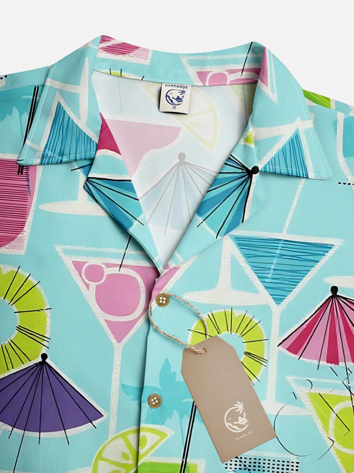 Moisture-wicking Cocktail Geomatric Aloha Shirt