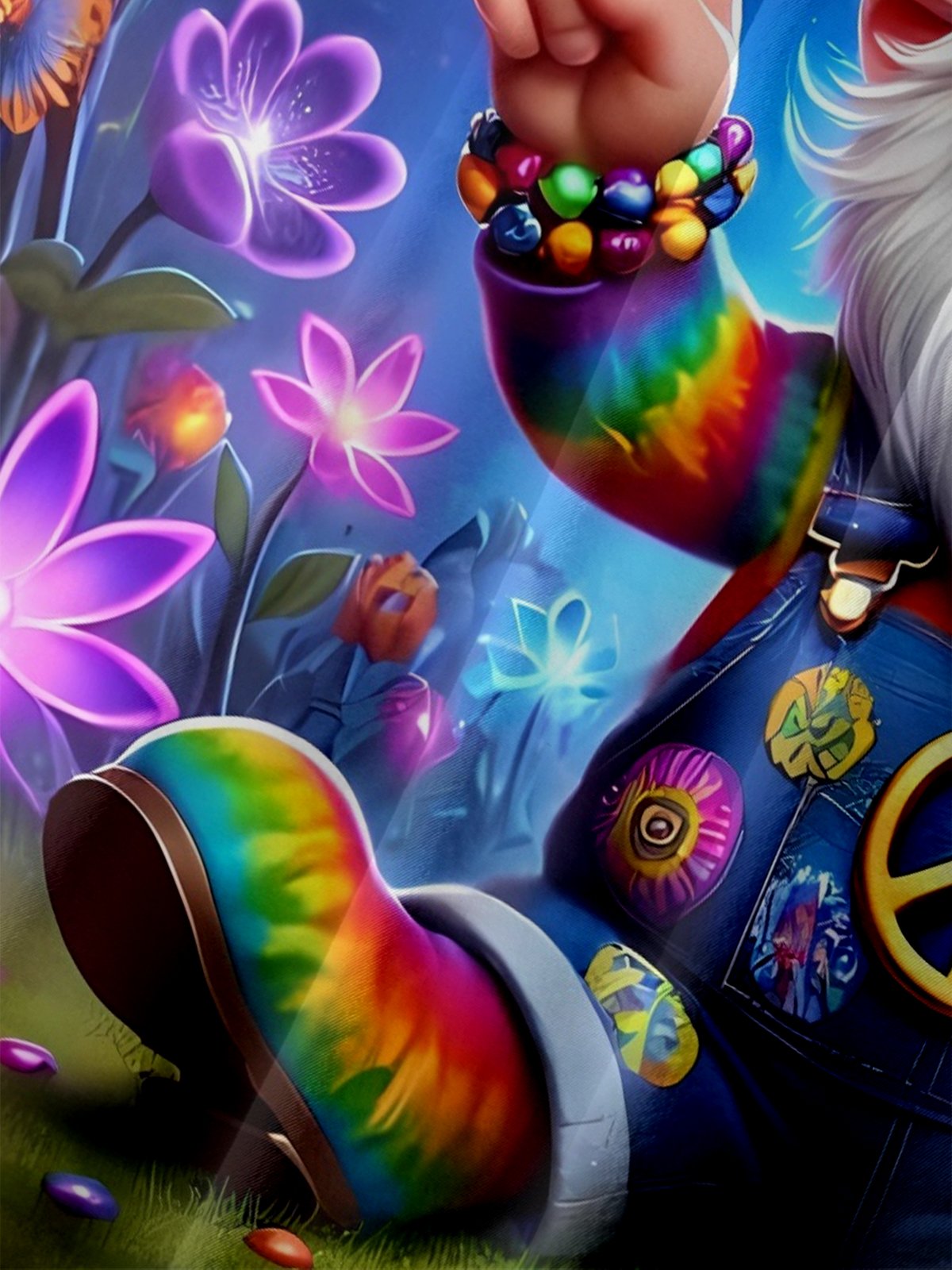 Moisture Wicking Colorful Dizziness Pattern Dwarf Chest Pocket Holiday Shirt