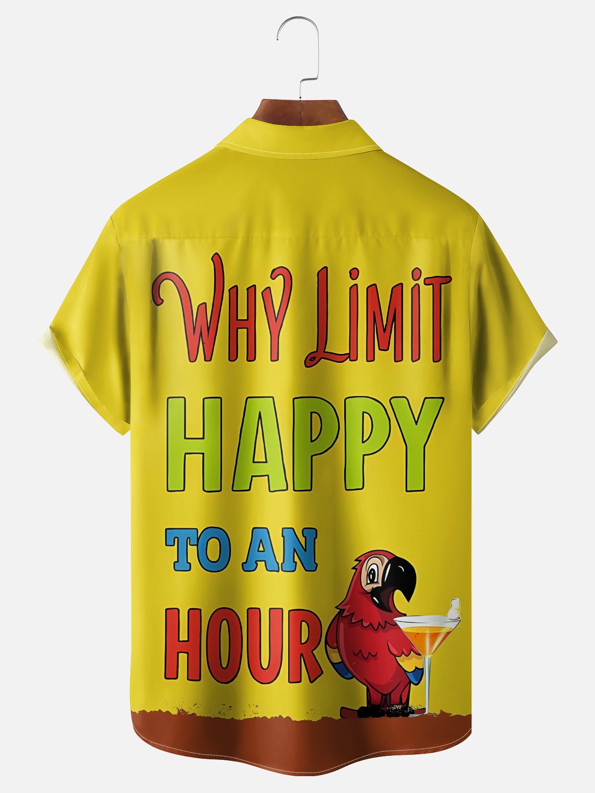 Moisture Wicking  Funny And Humorous Parrot Chest Pocket Holiday Shirt