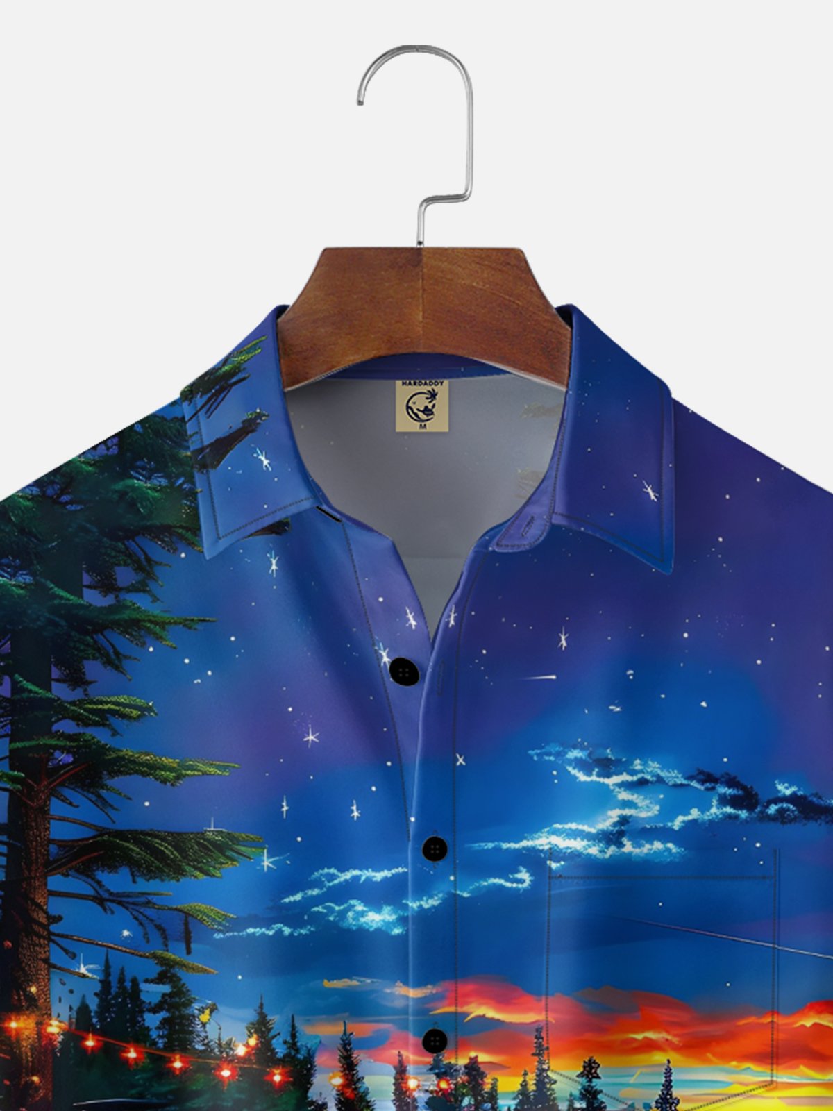 Moisture Wickin Outdoor Vacation Campervan Chest Pocket Holiday Hawaiian Shirt