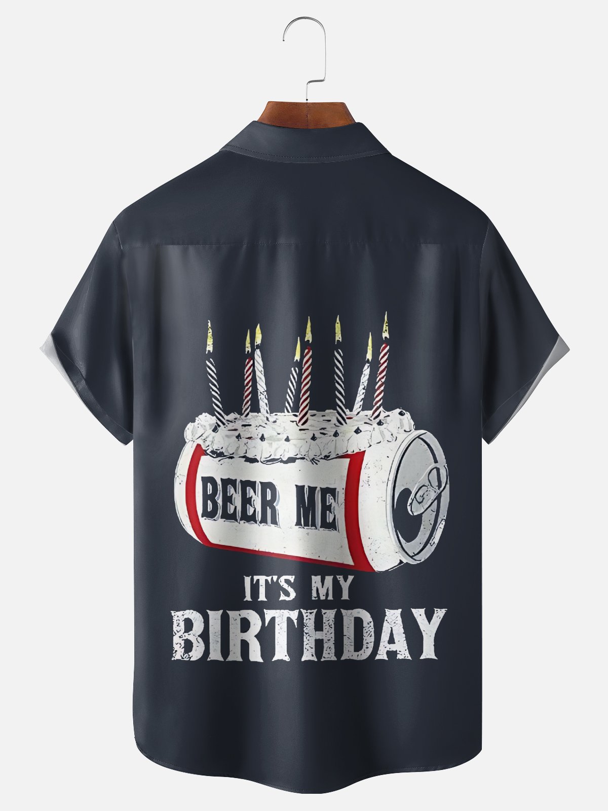 Moisture-wicking Beer Me Chest Pocket Casual Shirt