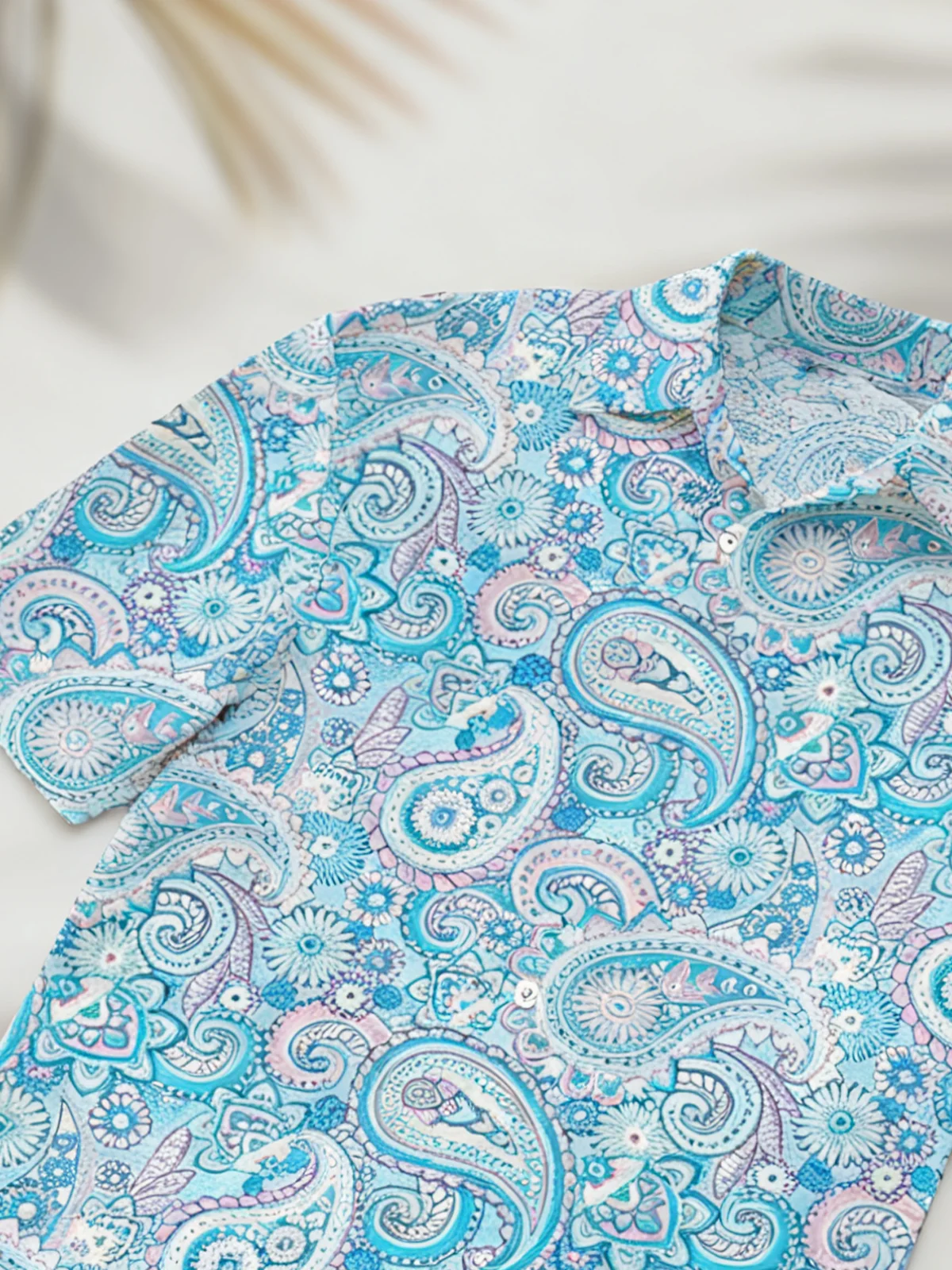 Moisture Wickin Cashew Flower Chest Pocket Holiday Hawaiian Shirt