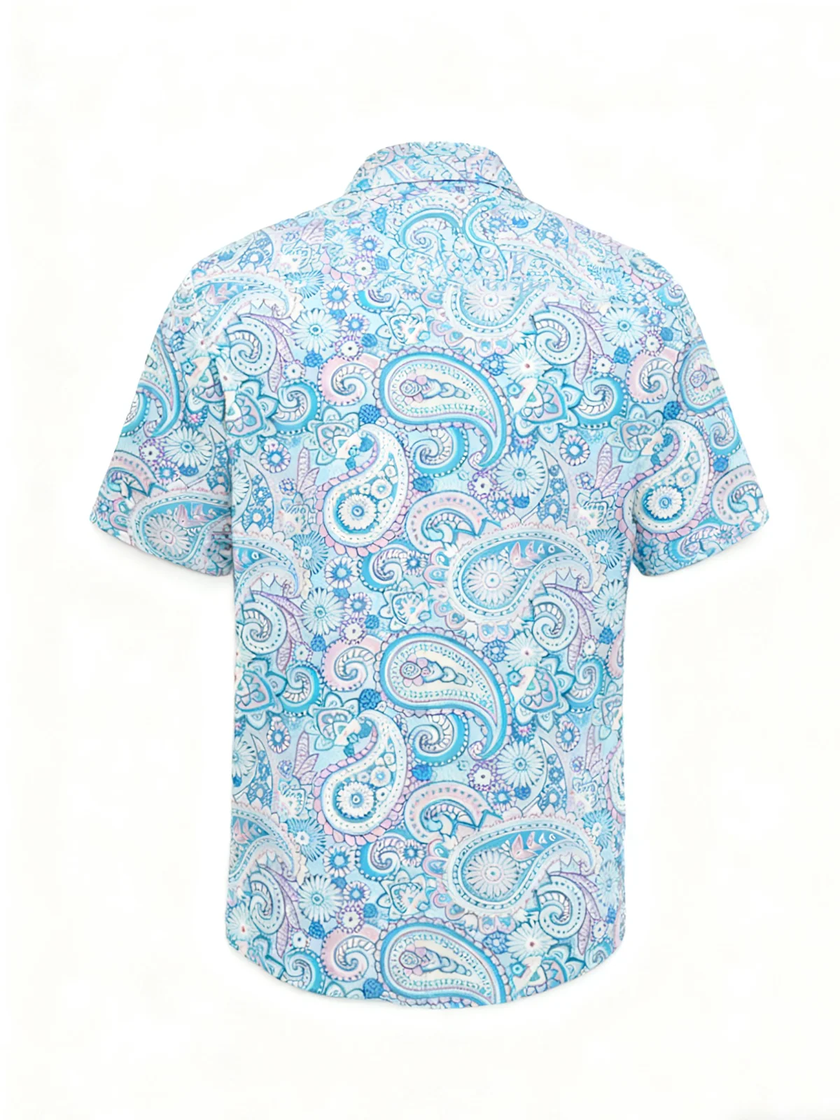 Moisture Wickin Cashew Flower Chest Pocket Holiday Hawaiian Shirt