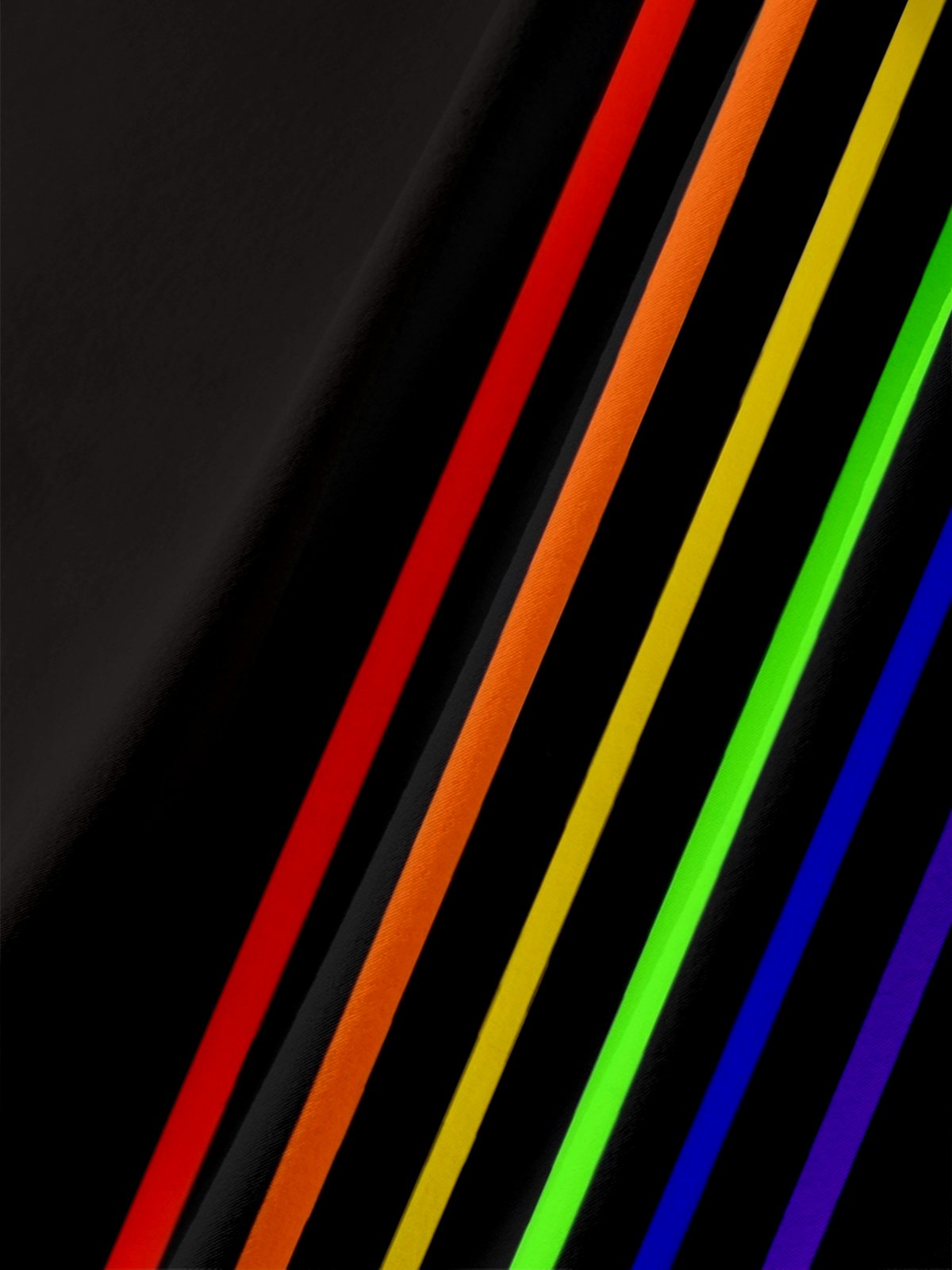 Moisture Wicking Valentine's Day Heart Rainbow Geometric Chest Pocket Holiday Shirt