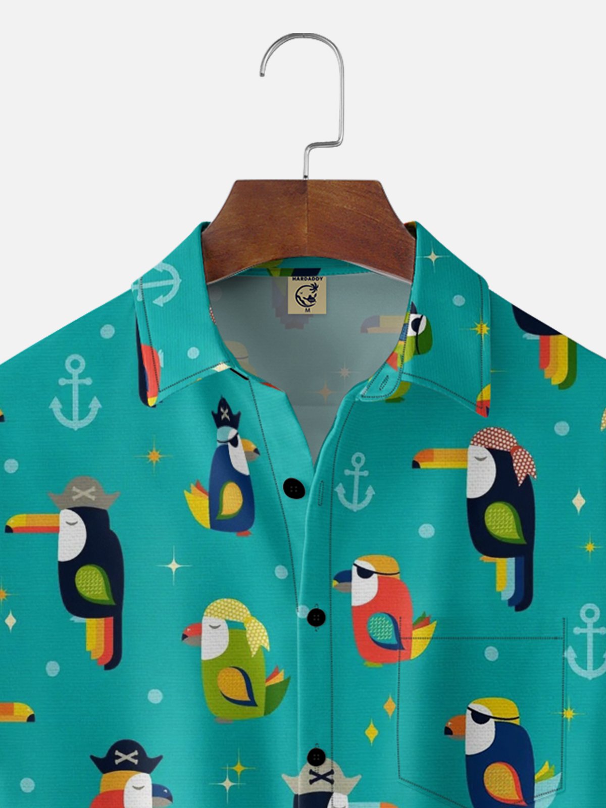 Maglietta Uomo Con Pappagallo Tucano – T-shirt Grafica Natura Tropicale, Animali Selvatici, Grigia - Foto 2