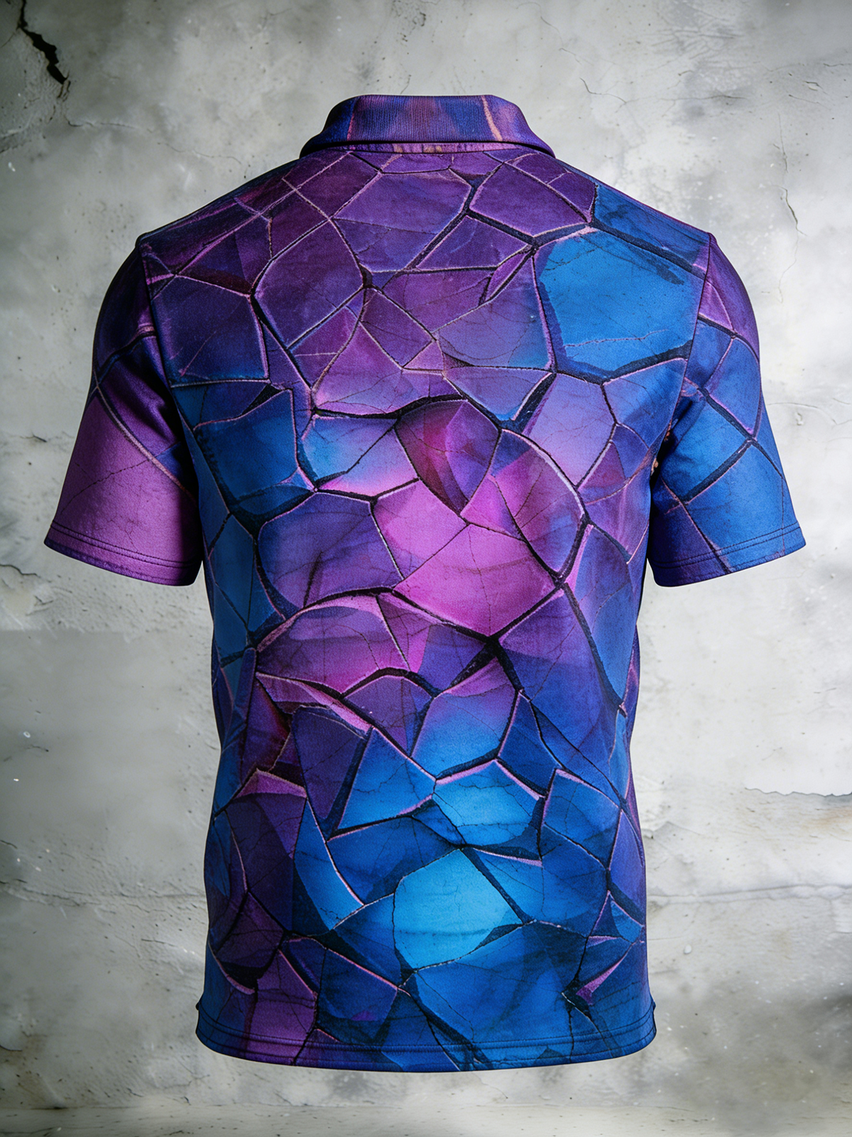Moisture Wicking 3D Abstract Gradient Colors Geometric Color Blocks ...
