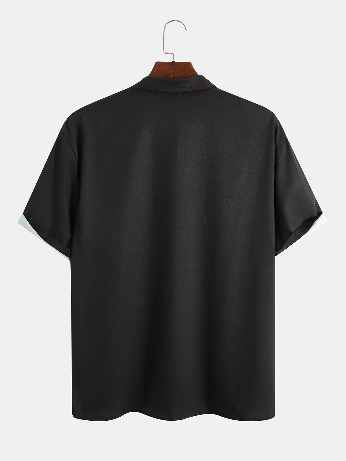 Hawaiian Retro Geometric Abstract Elements Men's Casual Short-sleeved Shirt