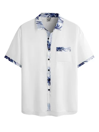 Plants Chest Pocket Short Sleeve Resort Shirt