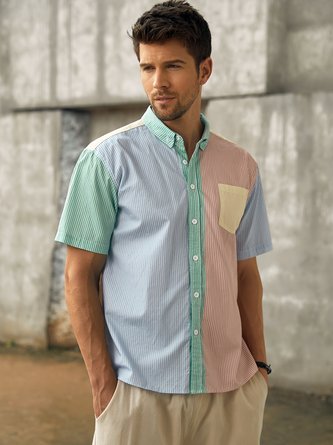 Hardaddy® Cotton Patchwork Oxford Shirt