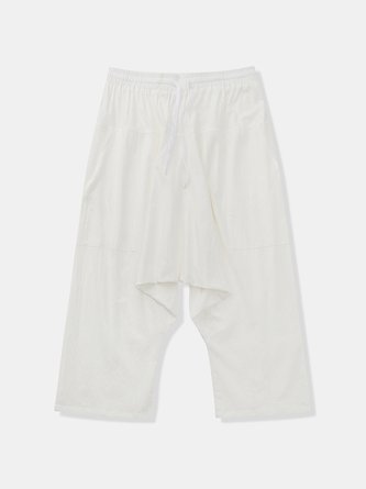 Linen-blend Harem Pants