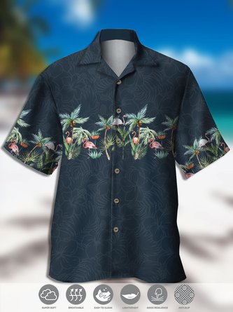Men's Hawaiian Graphic Casual Breathable Short Sleeve Aloha Shirt
