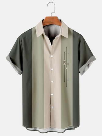 Big Size Short Sleeve Bowling Shirt