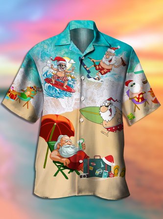 Christmas Short Sleeve Aloha Shirt
