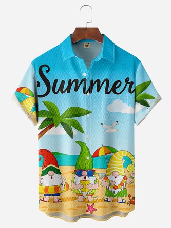 Midget Chest Pocket Short Sleeve Hawaiian Shirt