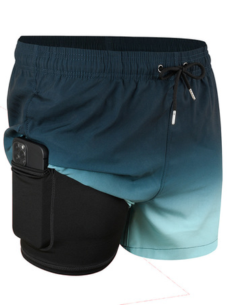 Shark Drawstring Beach Shorts