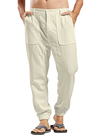 Cotton Ankle Banded Pants