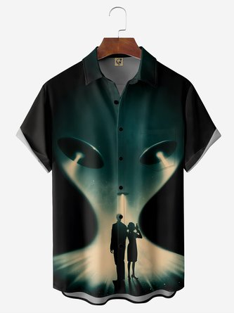Alien Chest Pocket Short Sleeve Shirt