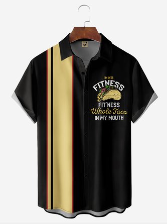 Taco Chest Pocket Short Sleeve Bowling Shirt