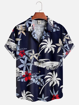 Coconut Tree Short Sleeve Aloha Shirt