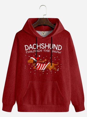 Christmas Dachshund Casual Hoodie