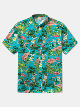 Hot Hawaiian Flamingo Shirt