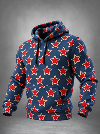 Star Kangaroo Pocket Hoodie Sweatshirt