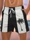 Coconut Tree Graphic Men's Casual Beach Shorts
