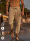 Cotton And linen Style American Casual Basic Wild linen Trousers