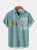 Men's Father's Day Print Casual Breathable Short Sleeve Shirt