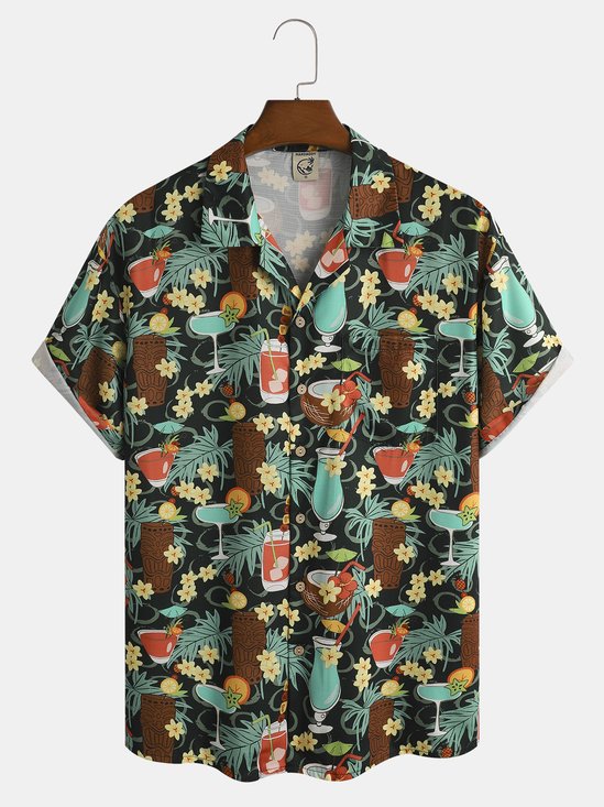Buy hawaiian shirts for men casual resort wear 2024, Down Button Shirts ...