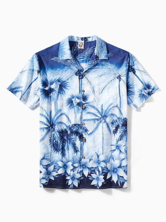 Hardaddy® Cotton Coconut Tree Aloha Shirt
