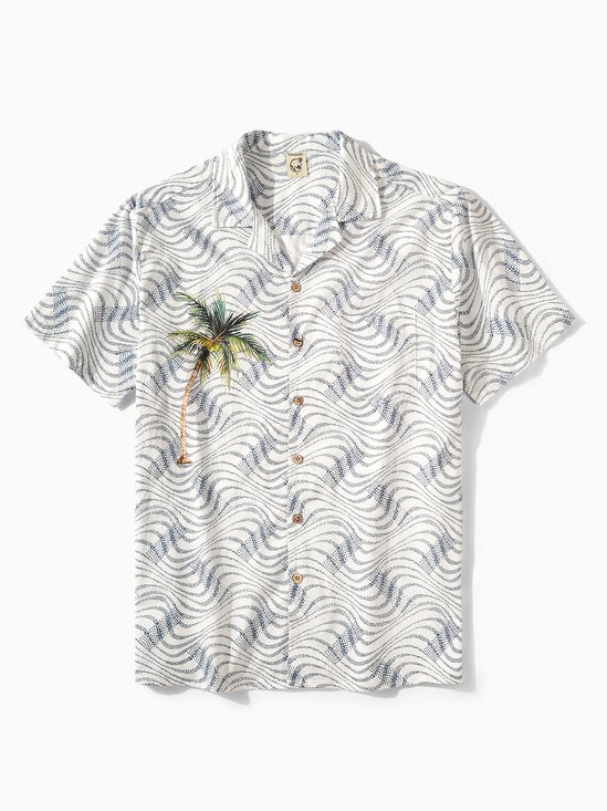 Hardaddy® Cotton Coconut Tree Aloha Shirt