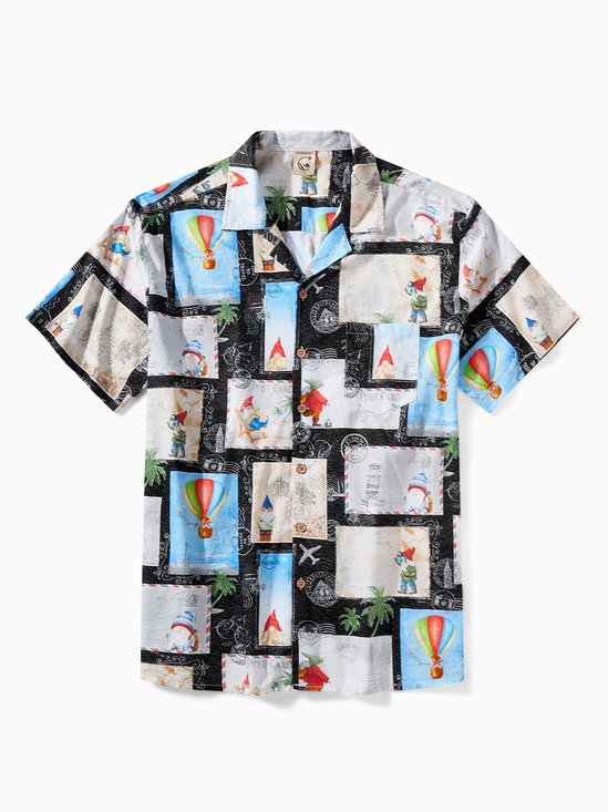 Hardaddy® Cotton Gnomes Postcards Resort Shirt