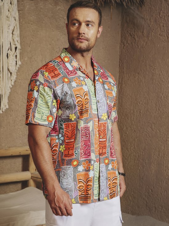 Hardaddy® Cotton Tiki Aloha Shirt
