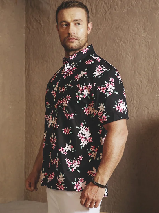 Hardaddy® Cotton Plumeria Oxford Shirt
