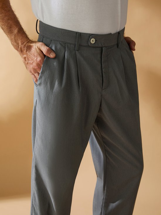 Hardaddy Plain Relaxed Flat-front Pants