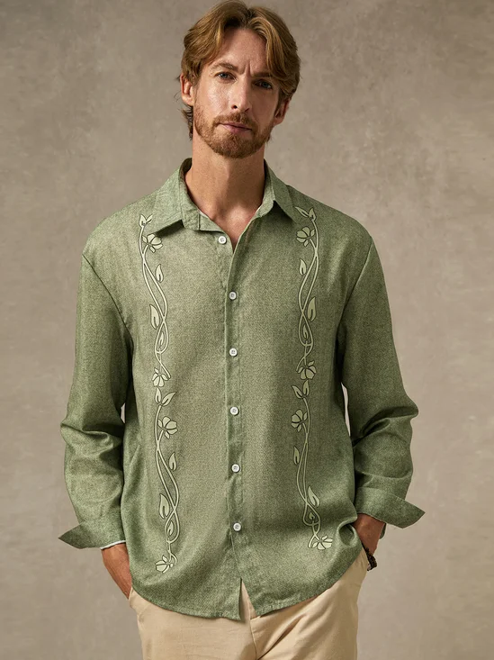 Floral Long Sleeve Casual Shirt