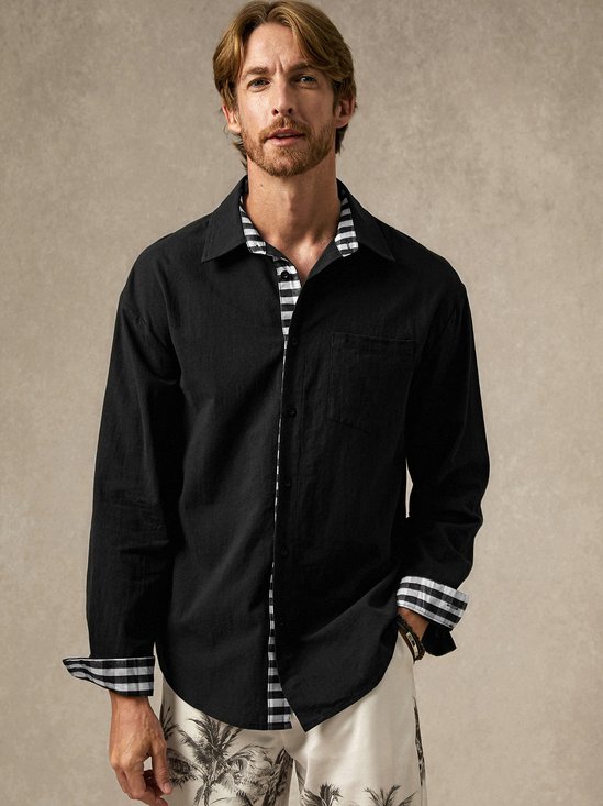 Hardaddy® Cotton Plaid Patchwork Casual Shirt