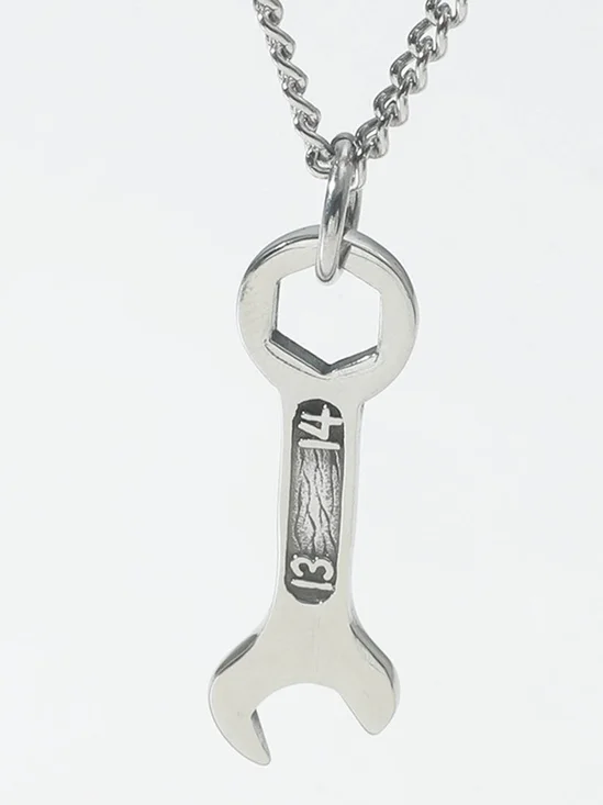 Men's Personality Tool Wrench Necklace
