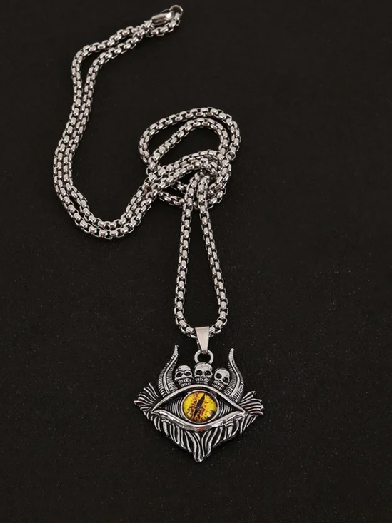 Men's And Women's Retro Eye Pendant Necklace